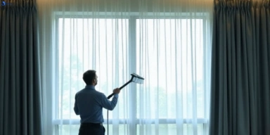 Commercial curtain stain removal service docklands-vic hotels offices restaurants