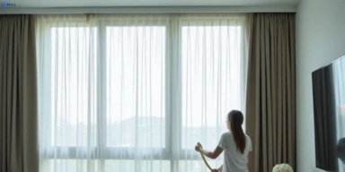 Delicate fabric curtain stain removal silk velvet sheer docklands-vic treatment