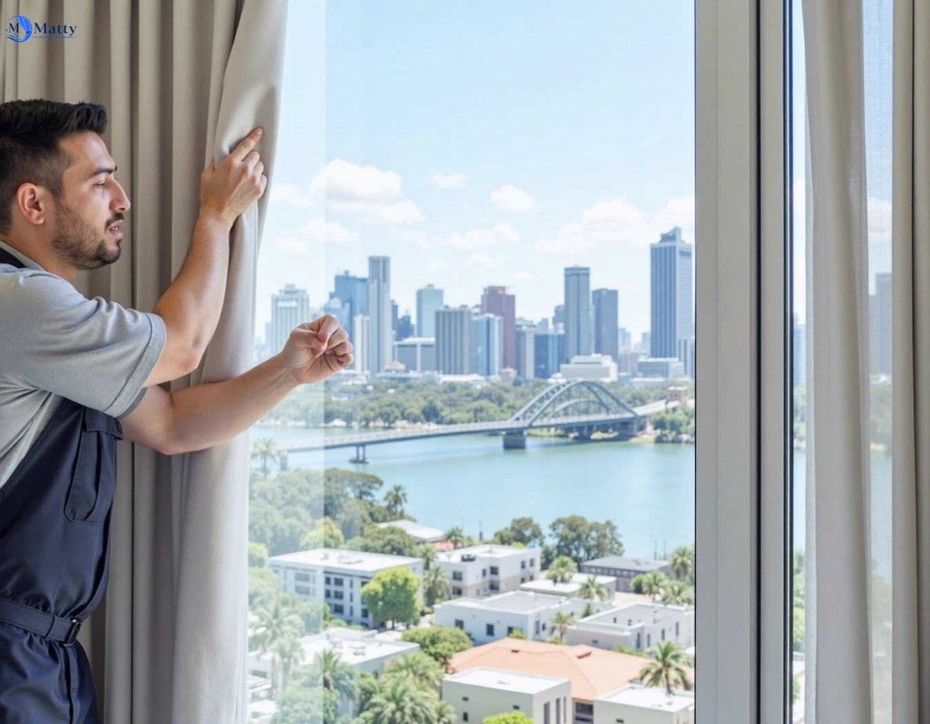 Professional curtain steam cleaning service docklands-vic QLD by Matty Curtain Cleaning